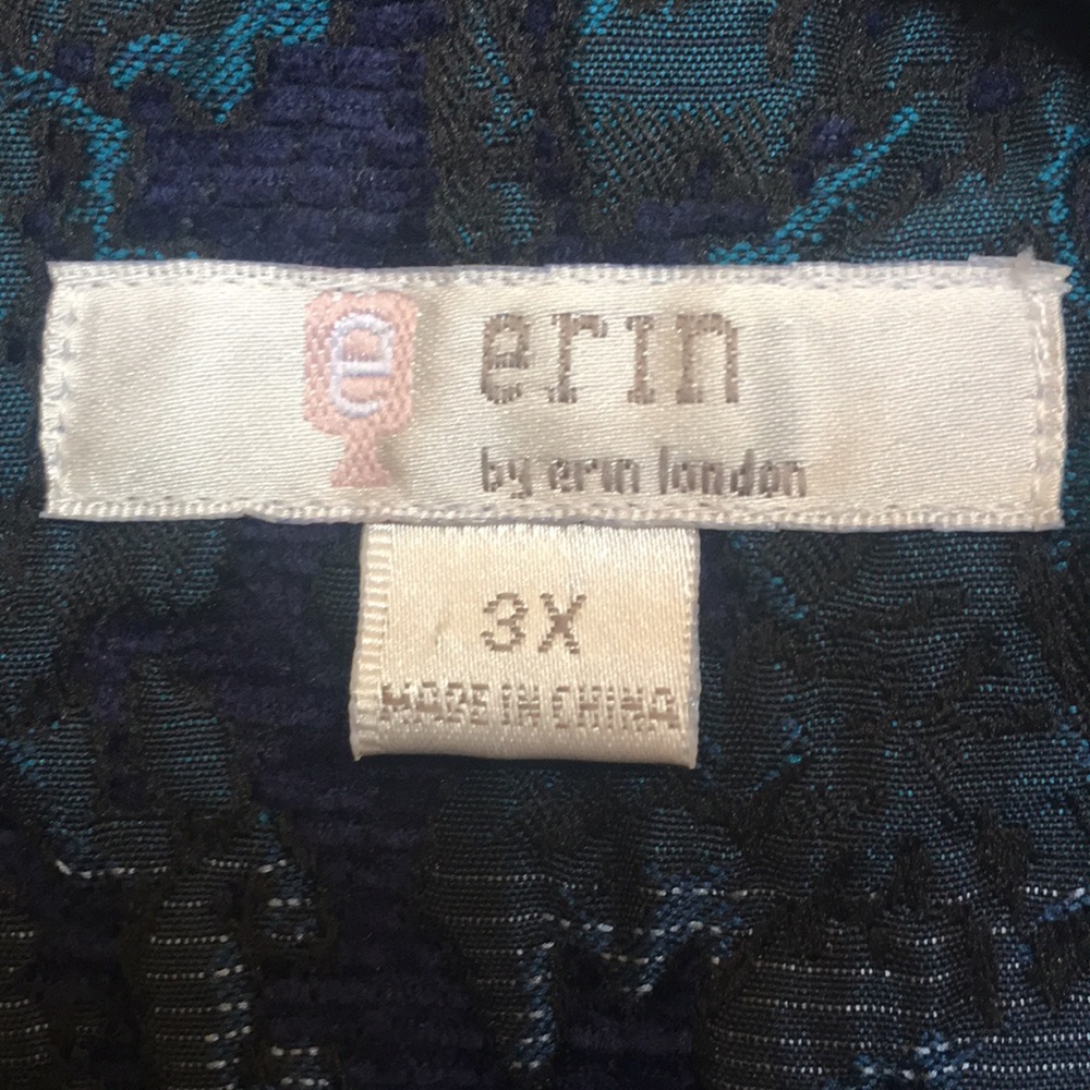 Erin by Erin London 3X Brocade Type Fabric Career Fully Lined Classic Jacket - Picture 10 of 10